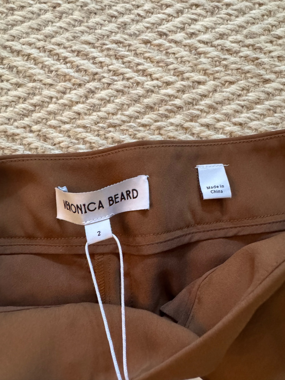 NWT Veronica Beard Edina Deep Ochre Trousers | Size 2 - Picture 6 of 8